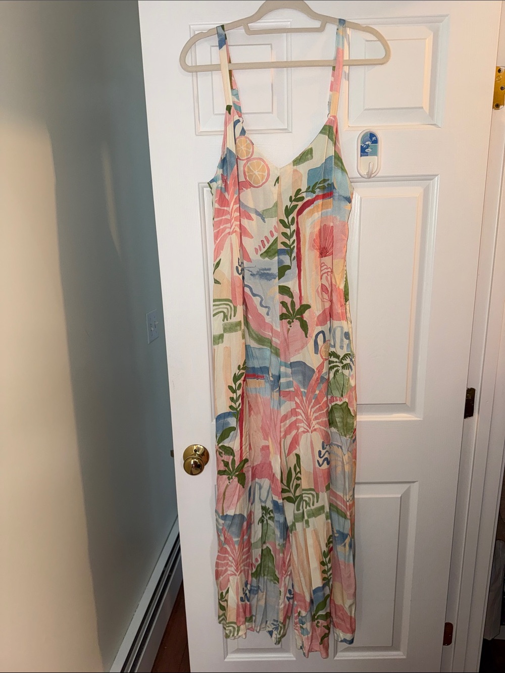 NWT Nautical Lightweight One-Piece Jumpsuit - Pink/Blue/Green